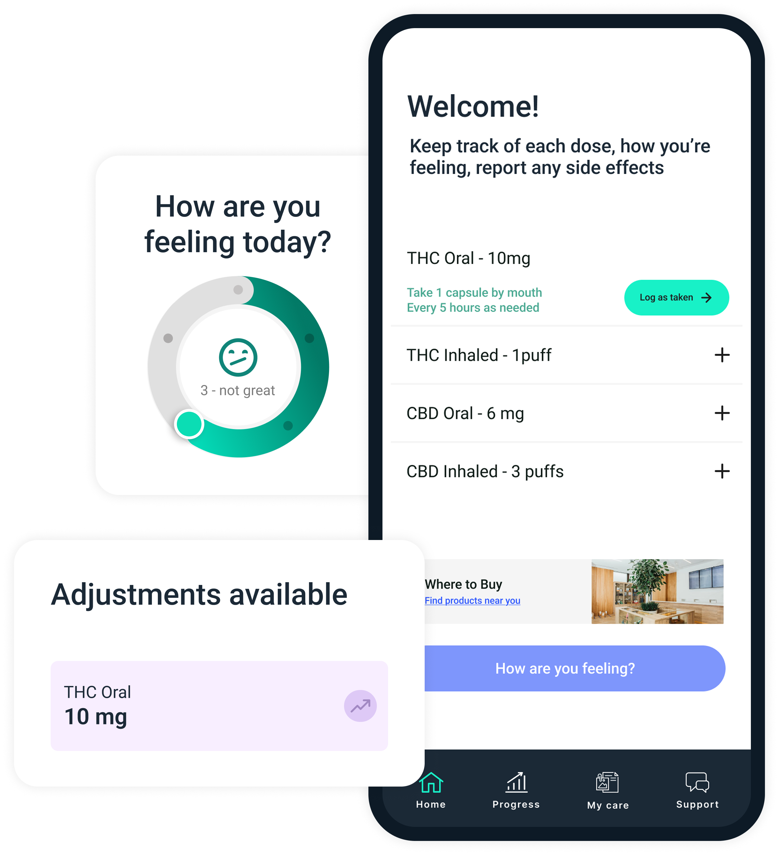 Your Perfect Dose app on iPhone
